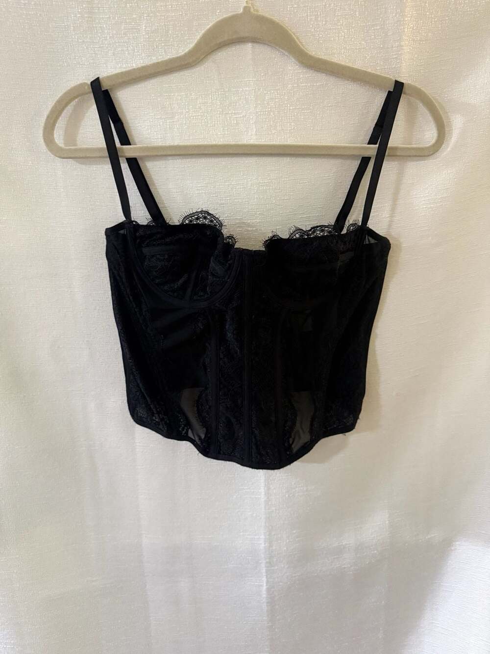 Dealmore Lace Bustier Mesh Corset Top crop top